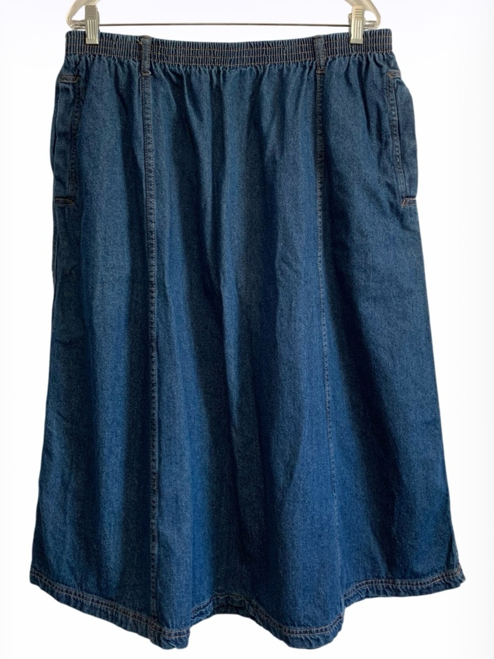 Roaman’s Vintage Denim Maxi Maxi Skirt